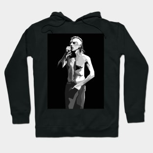 Abstract maynard-Black and White Hoodie